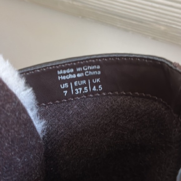 Aldo Mid Calf Faux Shearling Buckle Boots Sz 7 - Picture 4 of 7